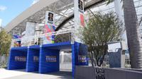Eksterior Stadion SoFi pada 27 Mei 2026 di Inglewood, California. Jadwal Piala Dunia 2026 Amerika Serikat akan dimulai di Stadion SoFi, yang akan disebut Stadion Los Angeles selama turnamen, pada 12 Juni, ketika Timnas Amerika Serikat bermain melawan Paraguay. (Scott Strazzante/Getty Images via AFP)