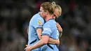 Malam perpisahan Kevin De Bruyne berlangsung haru dan menguras emosi. (Paul ELLIS/AFP)
