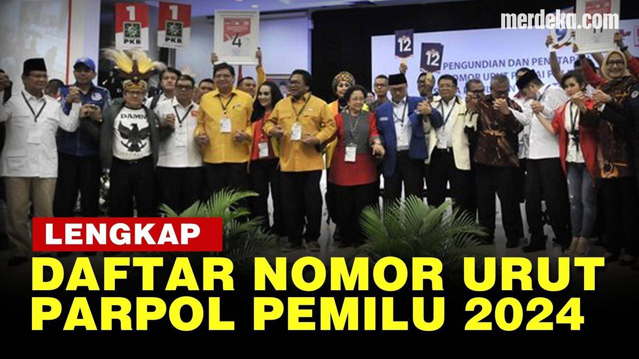 VIDEO: [FULL] KPU Umumkan Daftar Nomor Urut Partai Politik Peserta Pemilu 2024