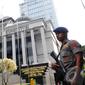 Pihak Kepolisian menerjunkan personel pengamanan di Mahkamah Konstitusi (Liputan6.com/Andrian M Tunay)