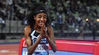 Atlet lari Belanda, Sifan Hassan, siap meraih tiga medali emas pada Olimpiade Tokyo 2020. (Tiziana FABI / AFP)