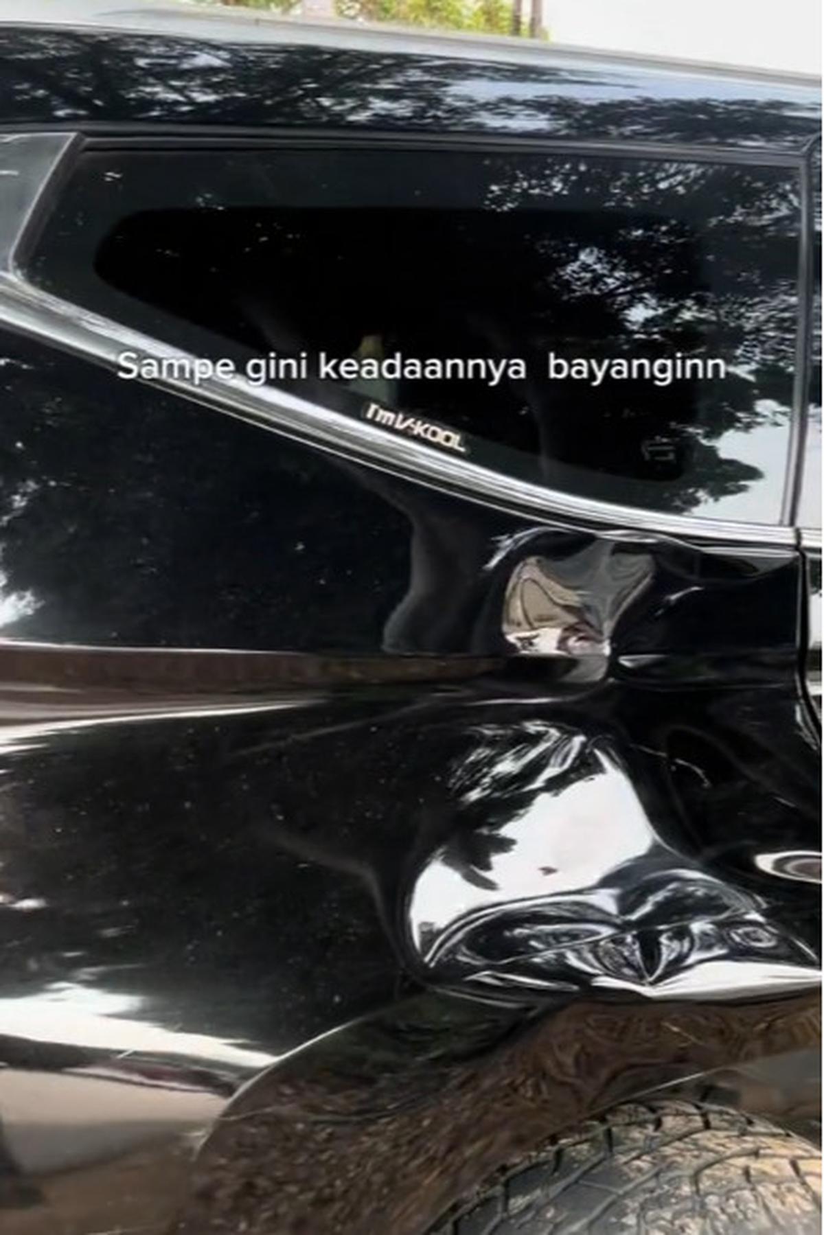 Momen Driver Ojol Panik Usai Tabrak Mobil hingga Penyok, Respons Pemilik Mobil Ini Banjir Pujian