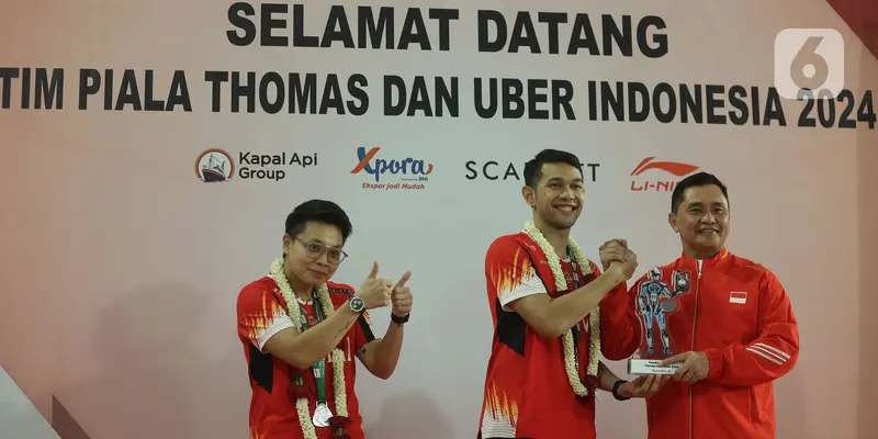 Tim Thomas dan Uber Indonesia 2024 Tiba di tanah air