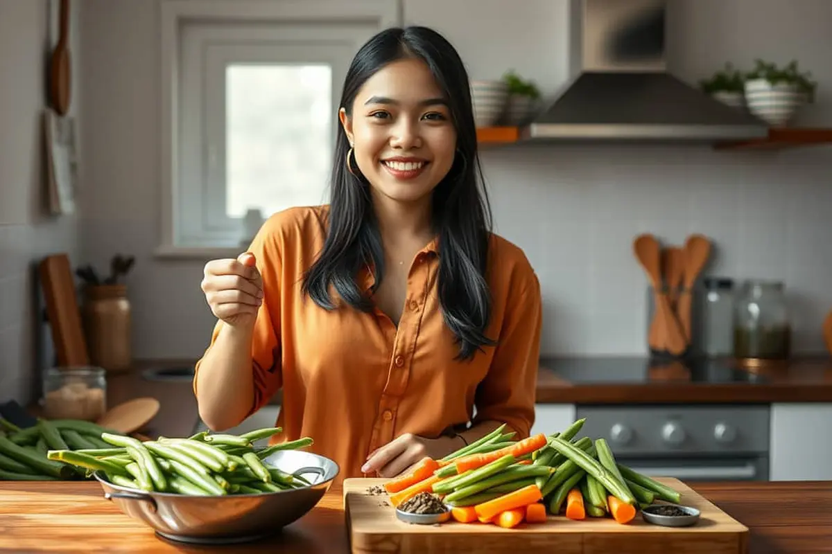 resep kacang panjang