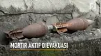 Warga dikejutkan dengan penemuan dua mortil aktif.