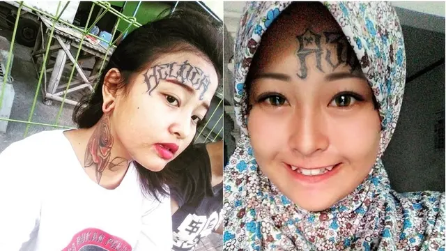 Punya Tato di Kening, Mantan Anak Punk Ini Kini Pilih Berhijab
