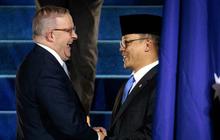 FOTO: PM Australia Anthony Albanese Tiba di Jakarta Disambut Menlu dan Menteri Investasi
