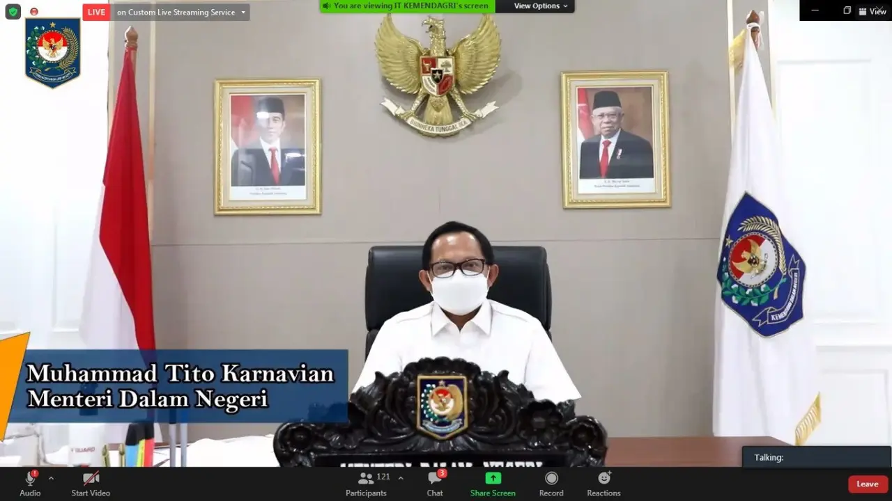 Pesan Mendagri di Pelantikan Ketua TP-PKK, Cegah Stunting dan Kendalikan Pandemi Covid-19