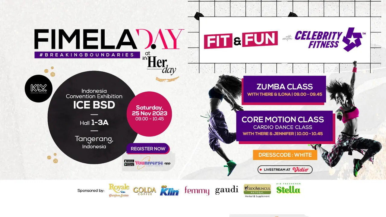 Seru-seruan Zumba dan Cardio Dance Bareng Celebrity Fitness Indonesia di Fimela Day 2023, Begini Cara Daftarnya!