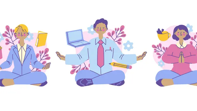Ilustrasi keseimbangan hidup dan kerja