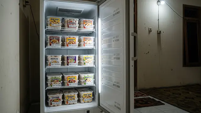 Menyimpan Dimsum Beku dengan Sistem Rotasi Stok