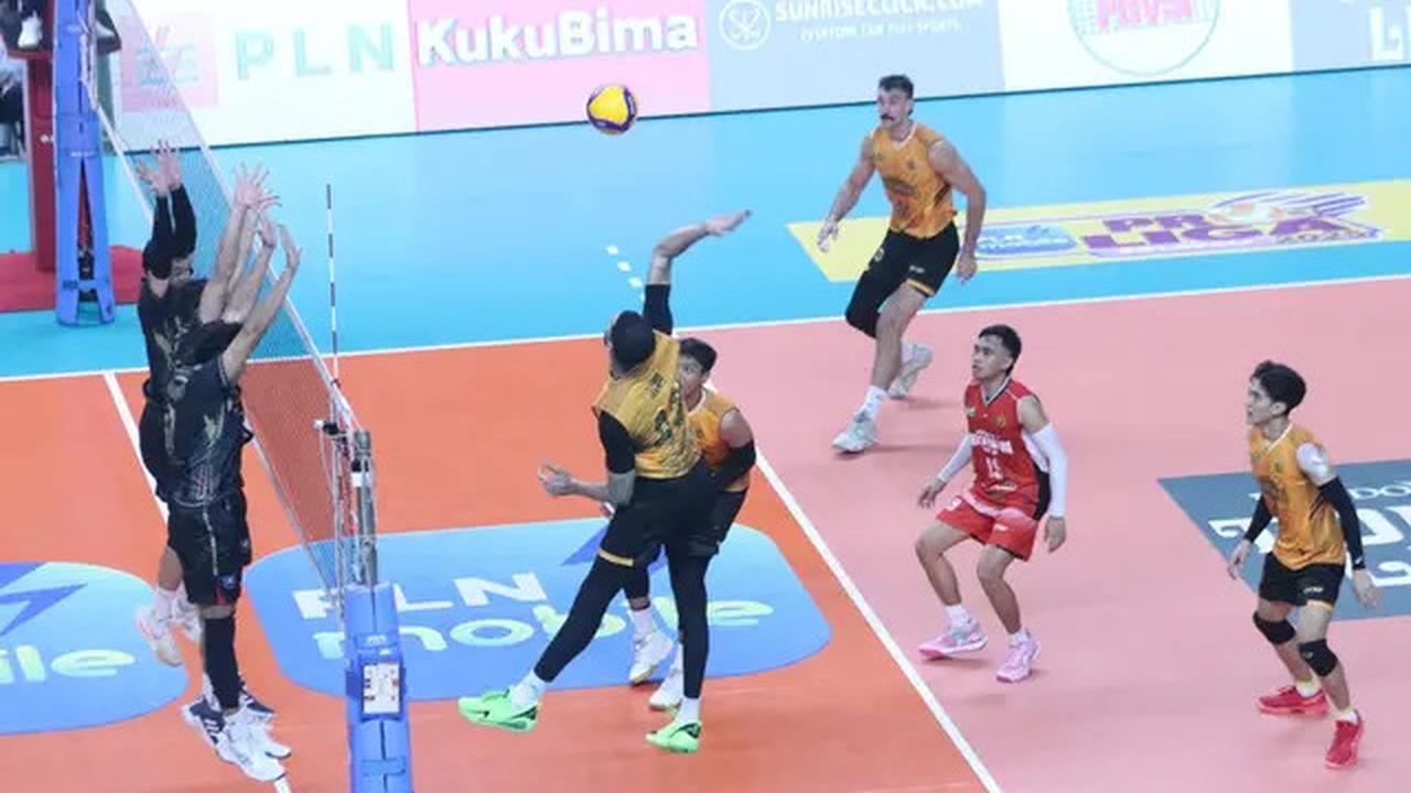 Dramatis, Bank SumselBabel Pecundangi Jakarta Bhayangkara Presisi di PLN Mobile Proliga 2025