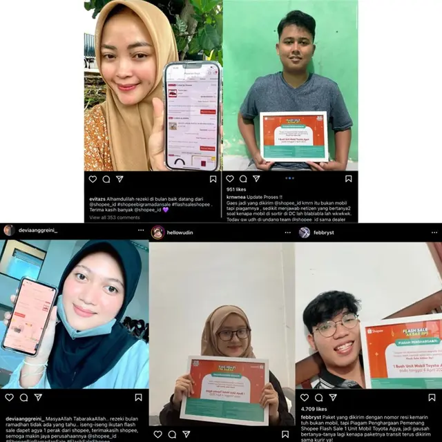Bukan Mimpi, 5 Pemenang Flash Sale Rp1 Shopee Resmi Terima Mobil Agya Seharga Rp1