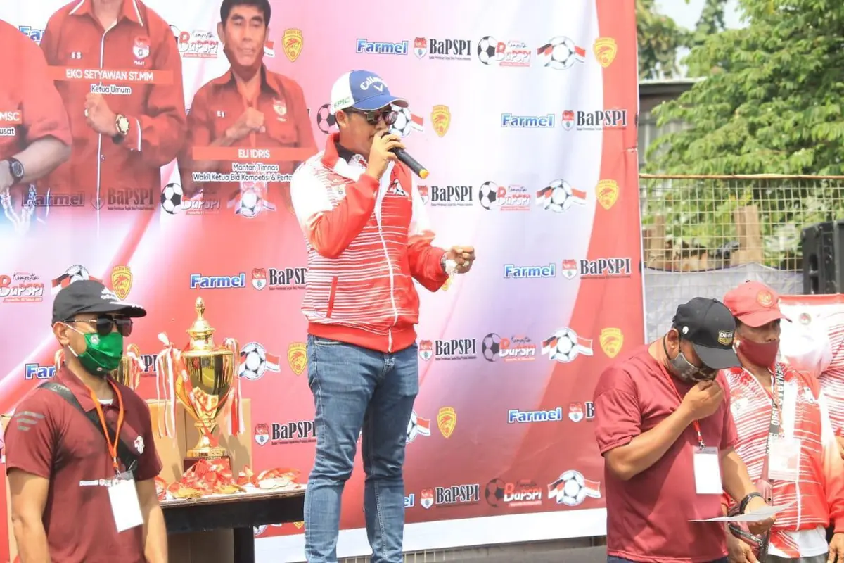 Pelita Jaya SS U-10 keluar sebagai juara miniatur turnamen min Badan Pembangunan Prestasi Sepak Bola Indonesia (BaPSPI) Pusat 2021 di Lapangan Harin FC, Tangerang Selatan, Sabtu (10/4/2021).