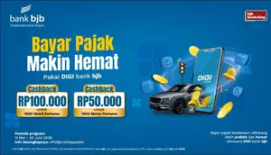 bank bjb Hadirkan Promo Cashback Bayar Pajak Kendaraan lewat DIGI