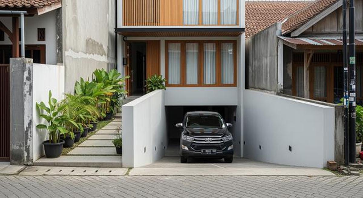 5 Contoh Rumah di Gang Sempit tapi Punya Garasi Luas, Solusi Lahan Perkotaan
