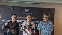 Jumpa pers peluncuran WA Business LSF di Century Park Hotel, Jakarta Pusat (Vera Utami)