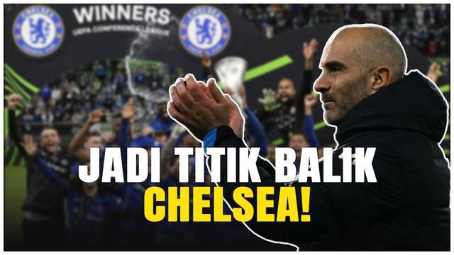 Enzo Maresca berbicara dengan penuh harapan setelah membawa timnya meraih gelar juara UEFA Conference League