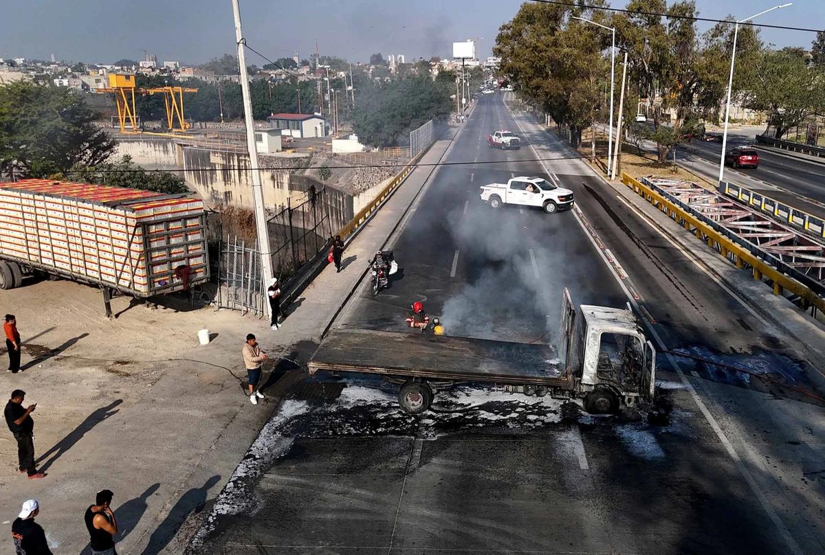 FOTO: Situasi Mencekam di Jalisco Pascakematian Pemimpin Kartel El Mencho