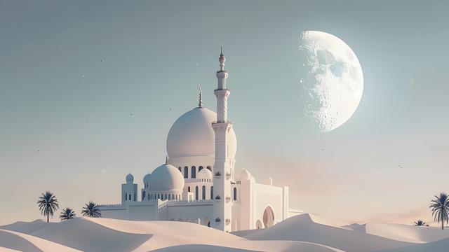 Ilustrasi masjid, Islam, Islami