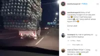 Seperti dilansir akun Instagram @newdramaojol.id, Selasa (1/9/2020), terlihat sebuah mobil pikap membawa mainan anak-anak