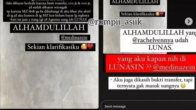 Citra Kirana - Medina Zein (Foto: Instagram/@rumpii_asiik)