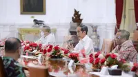 Pertemuan Presiden Jokowi dan Amien Rais di Istana Negara yang membahas soal kasus tewasnya enam laskar FPI di Tol Jakarta-Cikampek, Senin, 7 Desember 2020 (Foto: Istimewa)