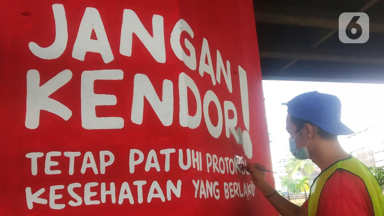 Mural Pencegahan COVID-19 Hiasi Kolong Jalan Tol Dalam Kota