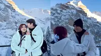 7 Potret Brisia Jodie Lamaran Ulang di Swiss, Romantis Berlatar Gunung Salju