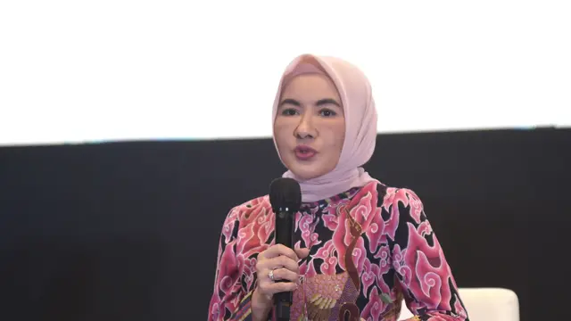 Direktur Utama PT Pertamina (Persero) Nicke Widyawati dalam Media Briefing Pertamina di Jakarta, Selasa (6/6/2023). Tahun 2022 menjadi rekam jejak positif bagi PT Pertamina (Persero). (Dok Pertamina)