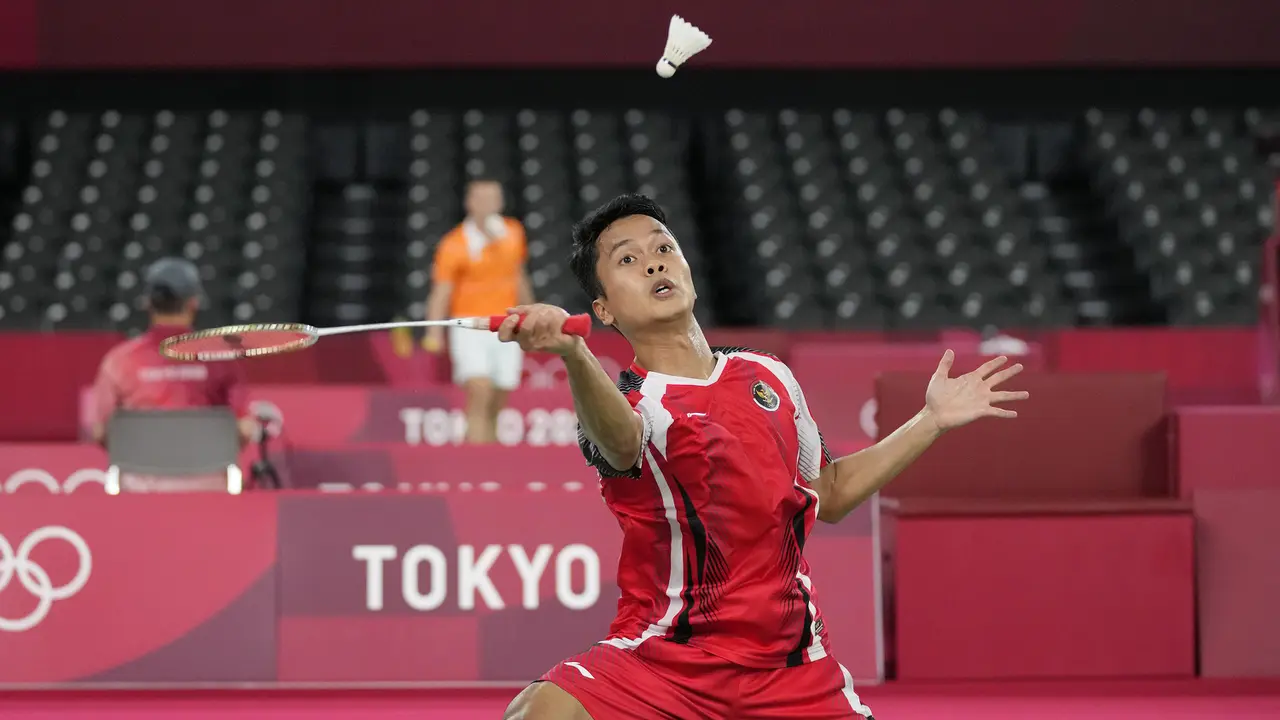Foto: Anthony Ginting Sukses Melaju ke Perempatfinal Usai Tekuk Unggulan Kedua Tuan Rumah di Olimpiade Tokyo 2020