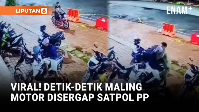 Terekam CCTV, Aksi Heroik Satpol PP Surabaya Gagalkan Curanmor di Kota Lama