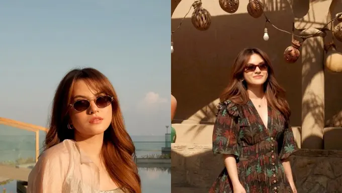 Menjelma Bak Perempuan Timur Tengah, Marsha Aruan Tampil Anggun dengan Dress Bermotif Saat Liburan di Oman