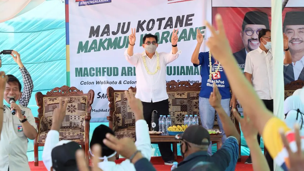 Calon Wali Kota Surabaya nomor urut 2, Machfud Arifin mendulang dukungan dari Komunitas Tionghoa se-Surabaya.