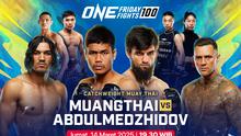 Tonton siaran langsung ONE Championship: ONE Friday Fights 100 di Vidio. Jangan sampai ketinggalan pertandingan beladiri ONE Championship: ONE Friday Fights 100 pekan ini hanya di layanan OTT Vidio. (sum. doc. vidio.com)