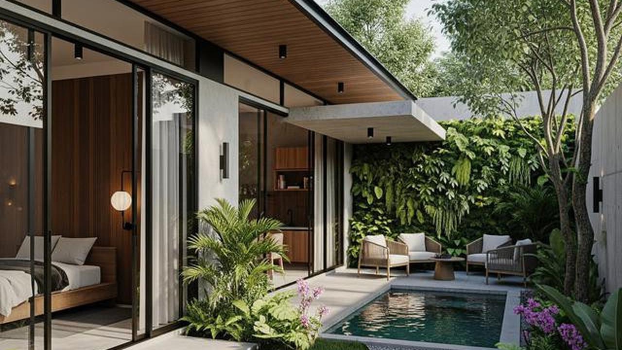 7 Model Rumah Kecil Tapi Luas dengan Taman Dalam Rumah, Asri dan Modern