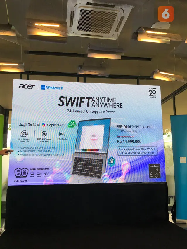Harga yang Diumumkan Dalam Acara Peluncuran Swift Go 14 AI