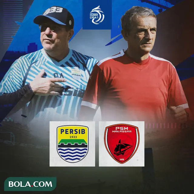 BRI Liga 1 - Duel Pelatih - Persib Bandung Vs PSM Makassar