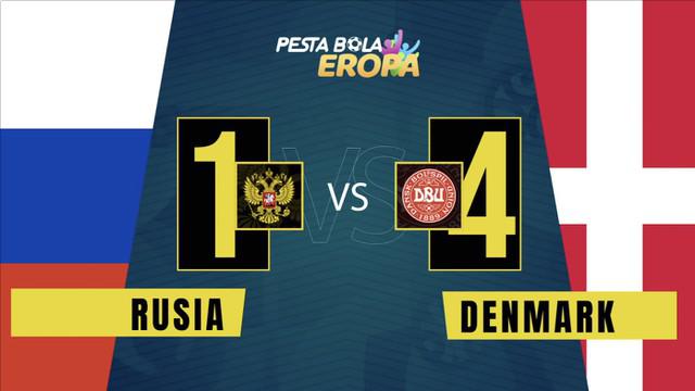 Berita video motion grafis Timnas Denmark mengalahkan Rusia 4-1 pada matchday ketiga Grup B Euro 2020, Selasa (22/6/2021) dinihari WIB.