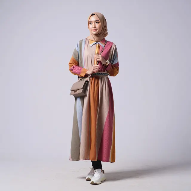 Model Gamis Kekinian untuk Remaja Agar Tidak Terlihat Tua/Ilustrasi gambar oleh AI
