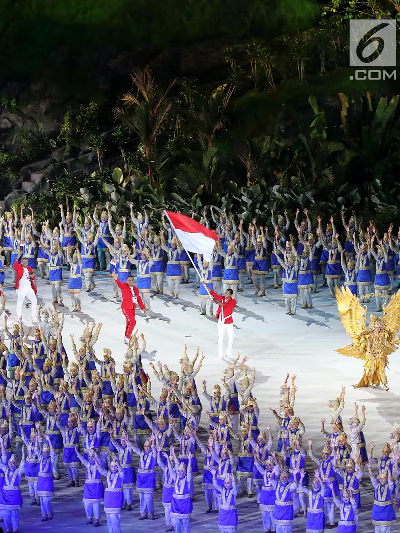 Siman Sudartawa Pimpin Kontingen Indonesia di Pembukaan Asian Games 2018