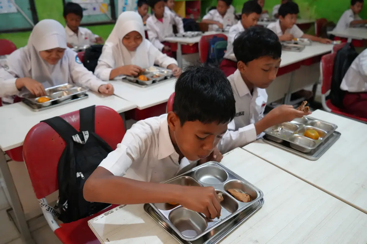 MBG bukan sekadar pembagian makanan bernutrisi tapi juga sebagai sarana edukasi mengenai konsep gizi seimbang. (Dok BGN)