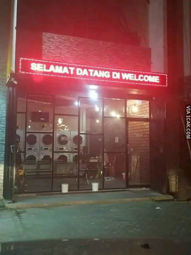 6 Tulisan Selamat Datang Ini Nyeleneh, Bikin Ngakak