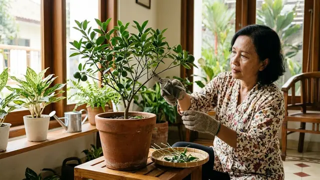 Merawat Tanaman Jeruk di dalam Pot