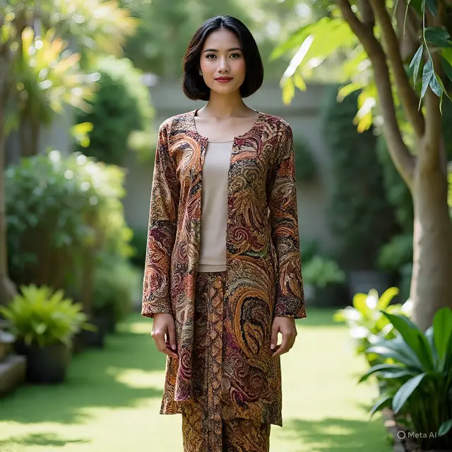 Model Baju Batik Lengan Panjang untuk Tampil Slim