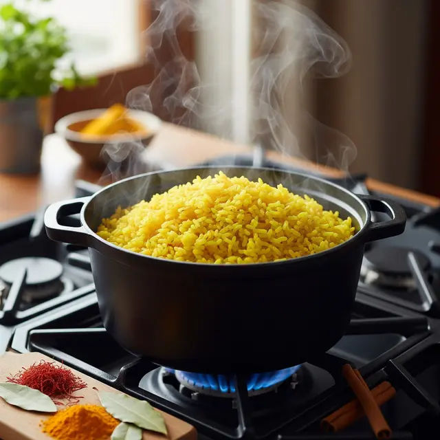 Membuat Nasi Kuning dengan Magic Com yang Pulen dan Wangi (Gemini AI)