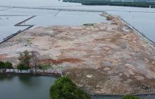 FOTO: Penampakan Pagar Bambu dan Gundukan Tanah di Laut Bekasi, Ternyata Ini Pemiliknya!