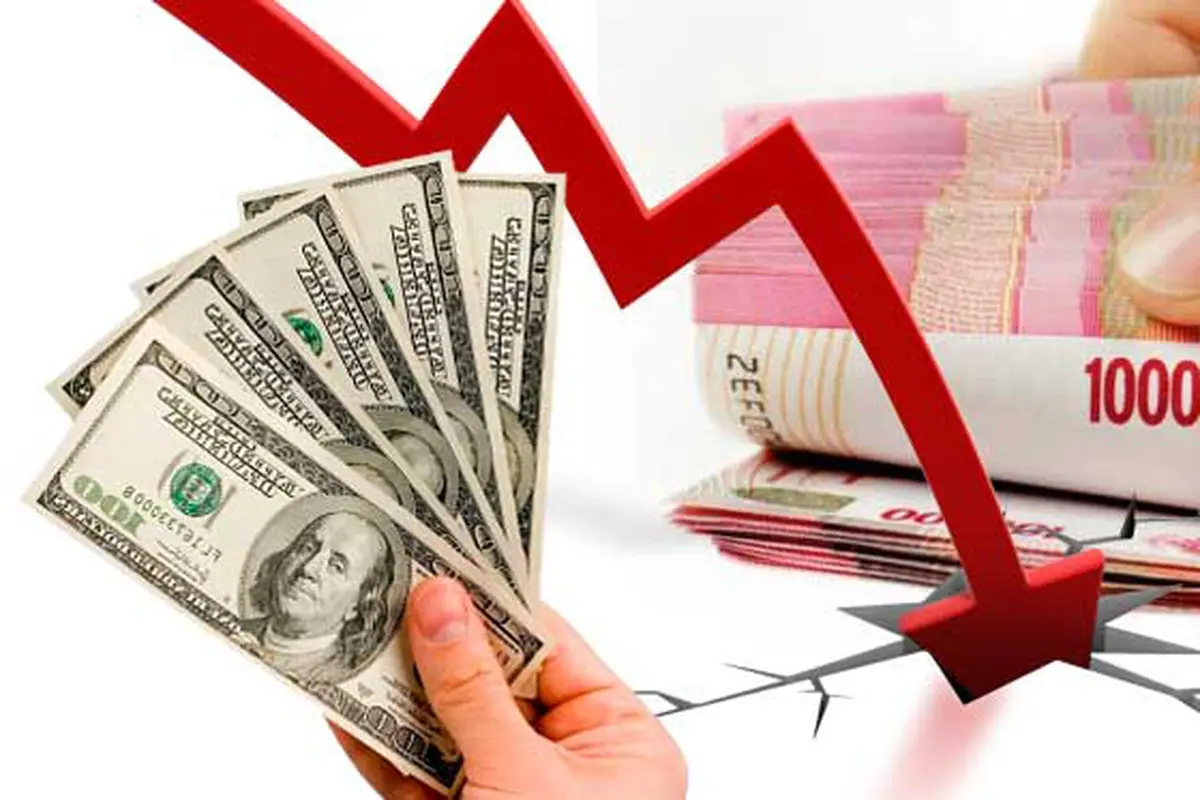 Ilustrasi Nilai Rupiah Turun 