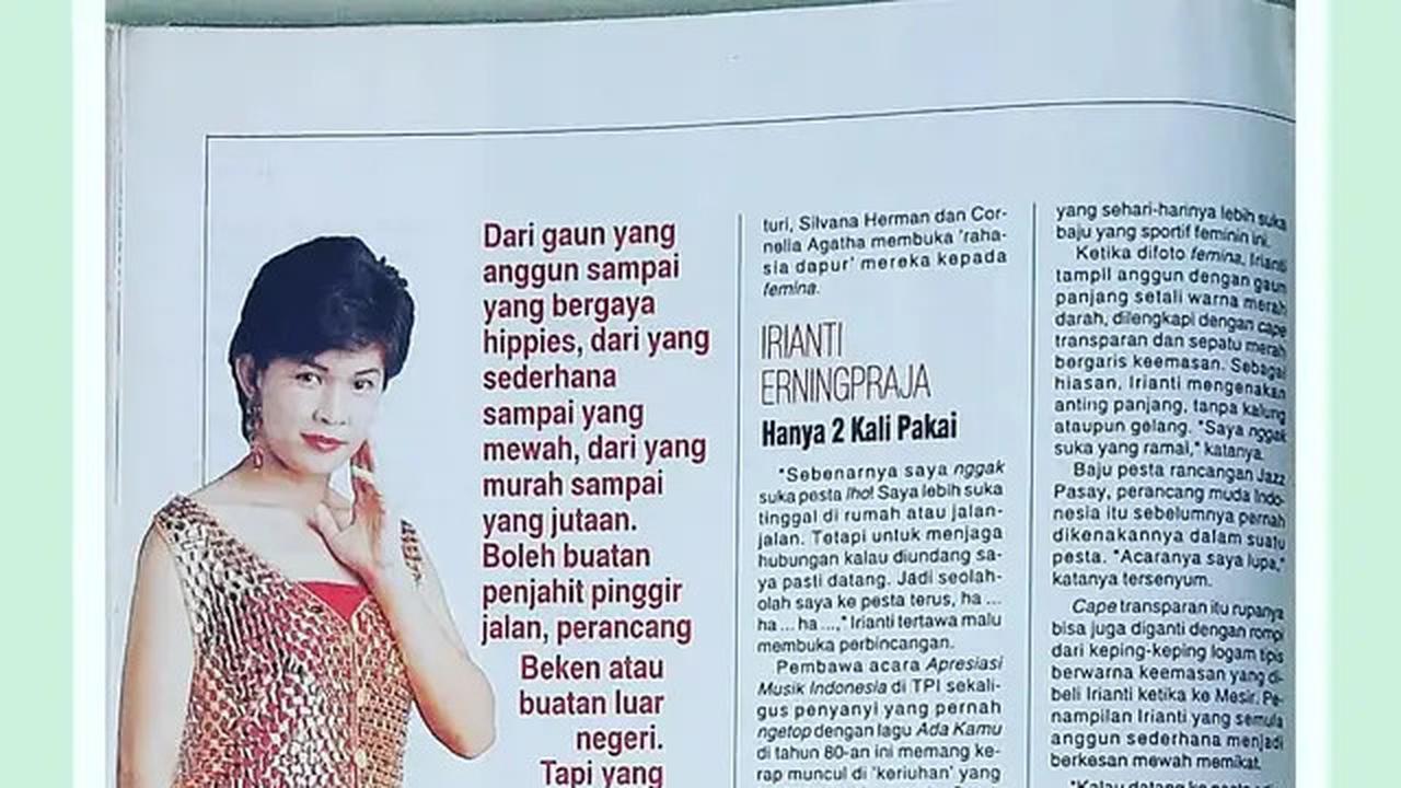 6 Potret Kenangan Masa Muda Irianti Erningpraja Penyanyi Era 80-an, Pernah Jadi Backing Vocal Vina Panduwinata