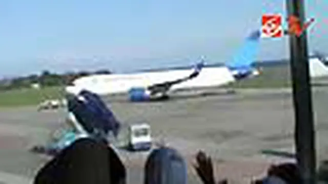 Ramainya Anjungan Bandara di Musim Haji